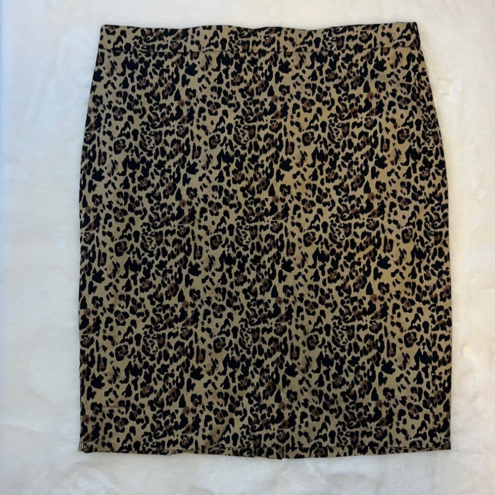 J.Cree NO.2 Leopard Pencil Skirt